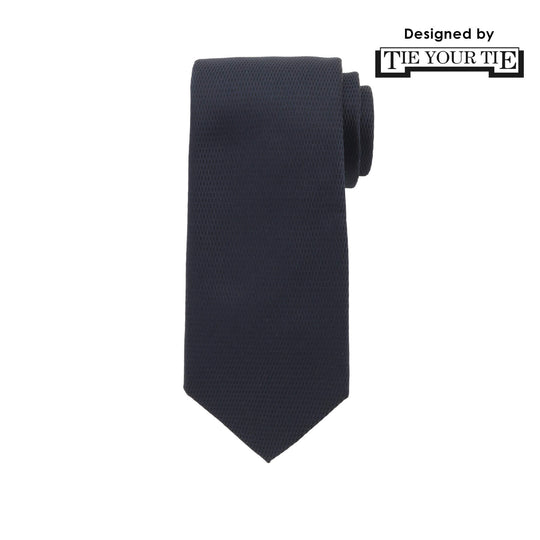 10月コレクション TIE YOUR TIE監修 ハンドメイドネクタイ col.ネイビー