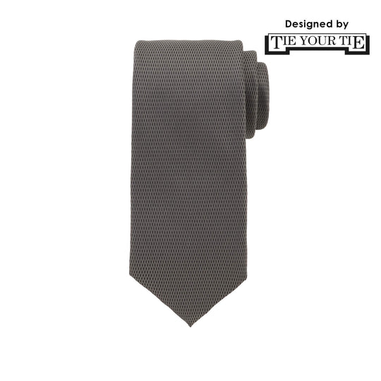 10月コレクション TIE YOUR TIE監修 ハンドメイドネクタイ col.グレー