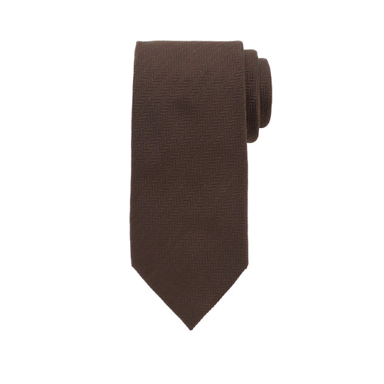 ハンドメイドネクタイ col.ブラウン