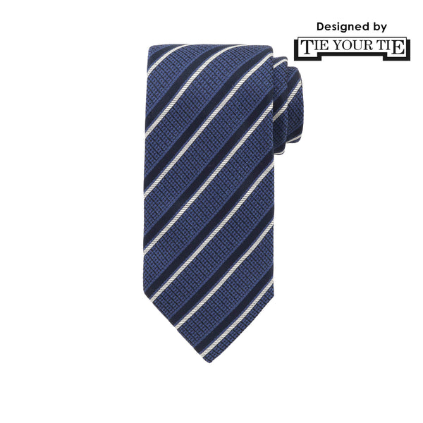 12月コレクション TIE YOUR TIE監修 ハンドメイドネクタイ col.ブルー