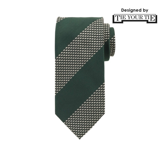 11月コレクション TIE YOUR TIE監修 ハンドメイドネクタイ col.グリーン