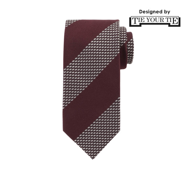 11月コレクション TIE YOUR TIE監修 ハンドメイドネクタイ col.ボルドー