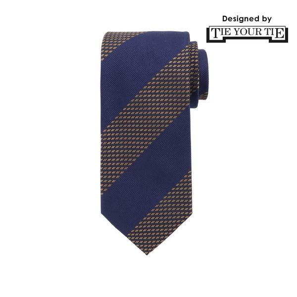 11月コレクション TIE YOUR TIE監修 ハンドメイドネクタイ col.ネイビー