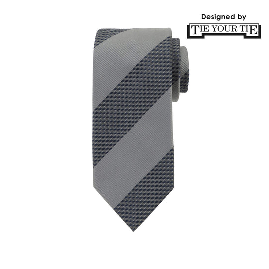 11月コレクション TIE YOUR TIE監修 ハンドメイドネクタイ col.グレー