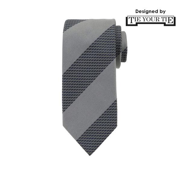 11月コレクション TIE YOUR TIE監修 ハンドメイドネクタイ col.グレー