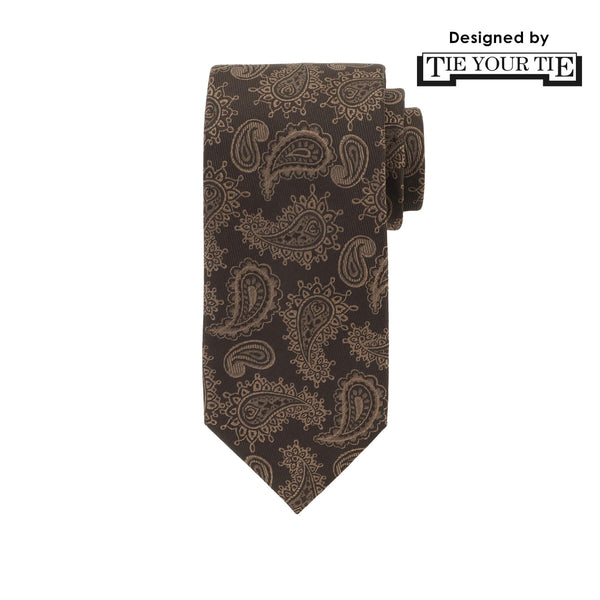 11月コレクション TIE YOUR TIE監修 ハンドメイドネクタイ col.ブラウン