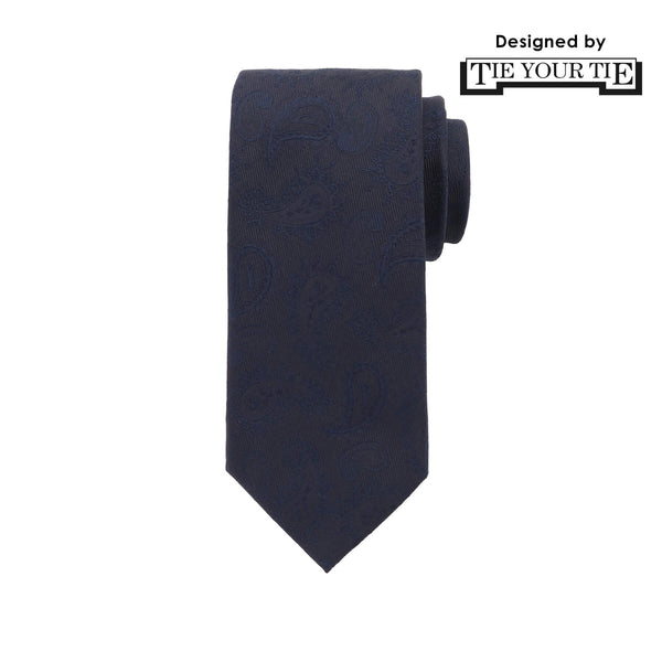 11月コレクション TIE YOUR TIE監修 ハンドメイドネクタイ col.ネイビー