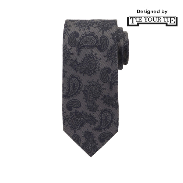 11月コレクション TIE YOUR TIE監修 ハンドメイドネクタイ col.グレー