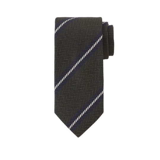 ハンドメイドネクタイ col.深緑×ネイビー