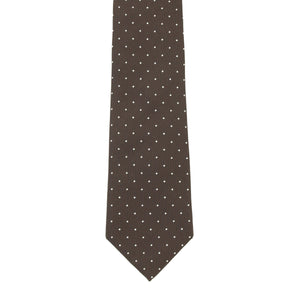 8月コレクション TIE YOUR TIE監修 ハンドメイドネクタイ col.ブラウン