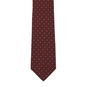 8月コレクション TIE YOUR TIE監修 ハンドメイドネクタイ col.ボルドー