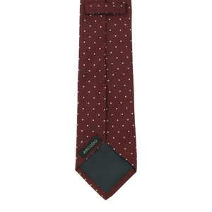 8月コレクション TIE YOUR TIE監修 ハンドメイドネクタイ col.ボルドー