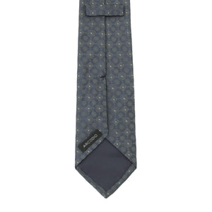 8月コレクション TIE YOUR TIE監修 ハンドメイドネクタイ col.グレー