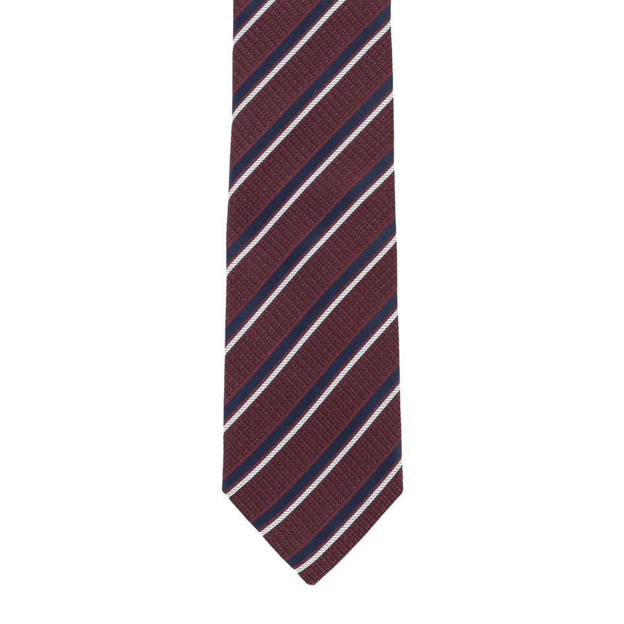 12月コレクション TIE YOUR TIE監修 ハンドメイドネクタイ col.ボルドー