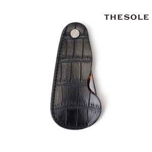 THE SOLE<br>クロコダイルケース<br>鼈甲シューホーン<br>カラー：ブラック