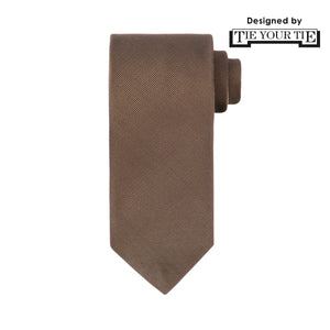 TIE YOUR TIE監修<br>ハンドメイドネクタイ<br>カラー：ブラウン