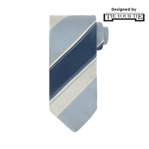 8月コレクション TIE YOUR TIE監修 ハンドメイドネクタイ col.ライトブルー