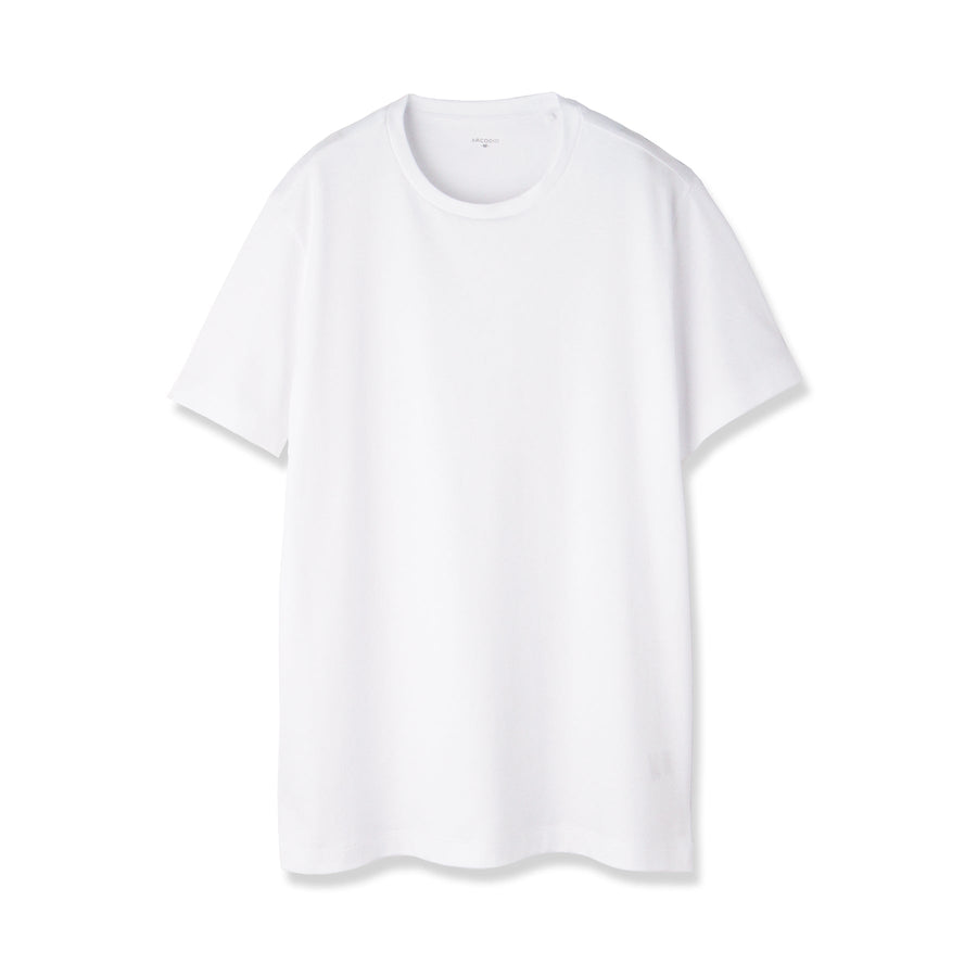 【予約販売】<br>スーピマコットンジャージー Tシャツ ホワイト