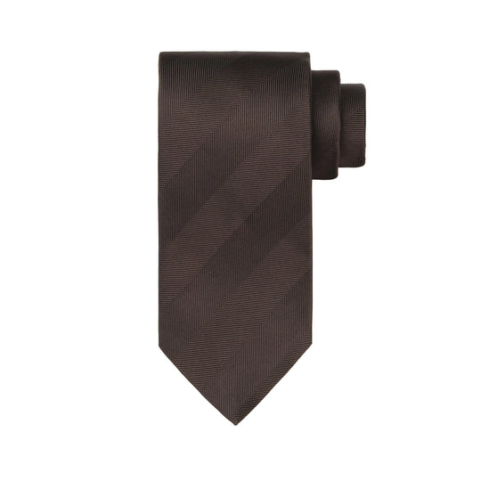 TIE YOUR TIE監修 ハンドメイドネクタイ col.ブラウン