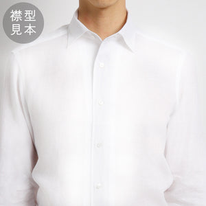 メンズ長袖ドレスシャツ・イタリアンカラー・ノータイ・クールビズスタイルに最適