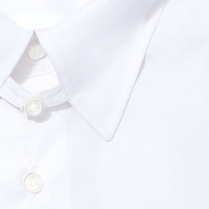 3Functionsブロードシャツ白の襟型仕様（タブカラー）