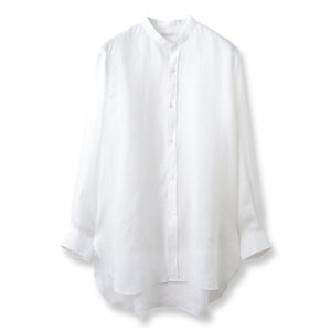 残りわずか<br>ILARI フレンチリネン リラックスシャツ ホワイト