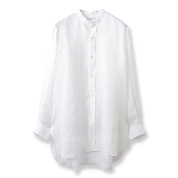 ILARI フレンチリネン ホワイト リラックスシャツ