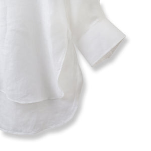 ILARI フレンチリネン リラックスシャツ ホワイト