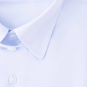 140番手双糸ブロードメンズシャツの襟型イメージ（タブカラー）