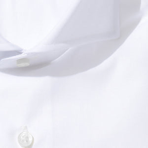 3Functionsブロードシャツ白の襟型仕様（ホリゾンタル）