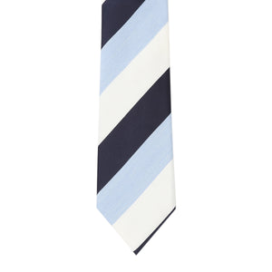 TIE YOUR TIE監修 ハンドメイドネクタイ col.ホワイト×ネイビー