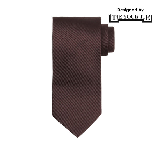 11月コレクション TIE YOUR TIE監修 ハンドメイドネクタイ col.ブラウン