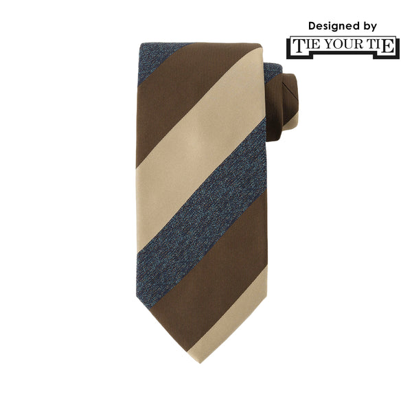 TIE YOUR TIE監修<br>ハンドメイドネクタイ<br>カラー：ブラウン