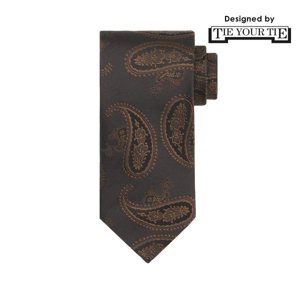 12月コレクションTIE YOUR TIE監修 ハンドメイドネクタイ col.ブラウン