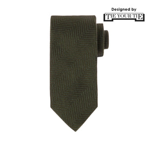TIE YOUR TIE監修<br>ハンドメイドネクタイ<br>カラー：グリーン