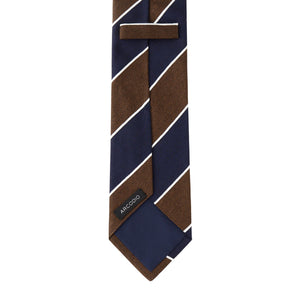 追加生産中<br>TIE YOUR TIE監修<br>ハンドメイドネクタイ<br>カラー：ネイビー×ブラウン
