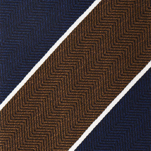 追加生産中<br>TIE YOUR TIE監修<br>ハンドメイドネクタイ<br>カラー：ネイビー×ブラウン